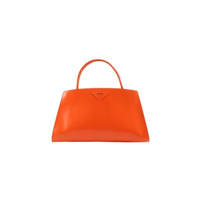 PRADA ORANGE IN LEATHER HANDBAG 1BA327 (33*18*13.5cm) 